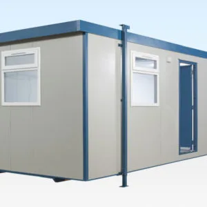 Cabina de aseo de acero 2+1 – 12×9 pies