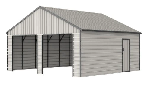 Garaje metálico 23x22FT – Gran espacio y protección total