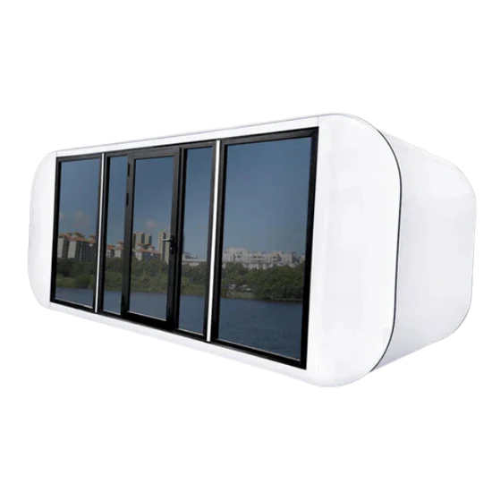 Petit Cube Palo prefabricado con inodoro – 20 pies